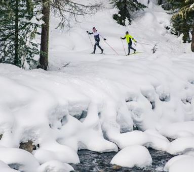 Ötztal, Winter, Langlaufen, Längenfeld, Loipe, Schnee, Familie, Kinder