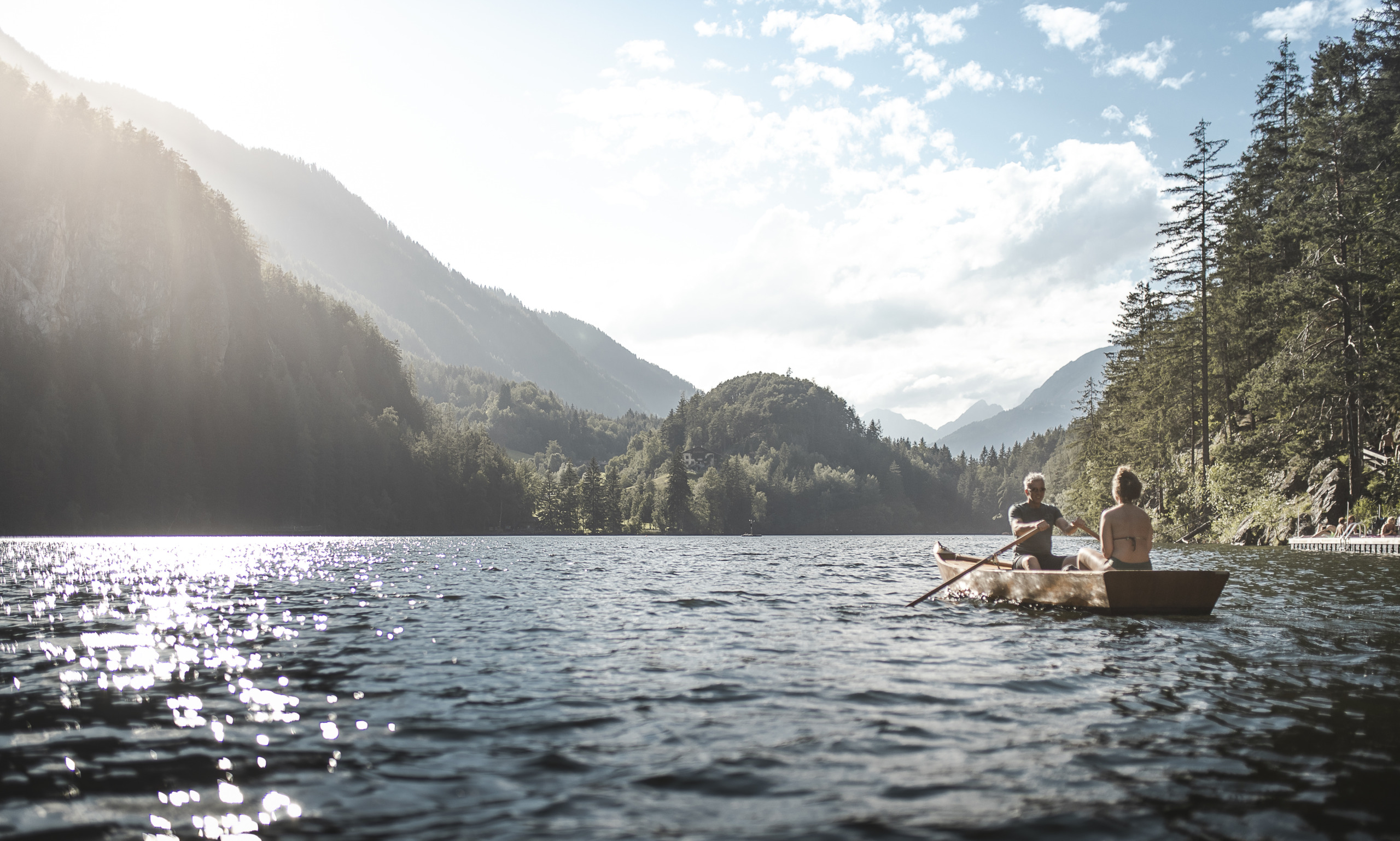 Ötztal, Region Oetz, Piburger See, Sommer, Summer Card, Pärchen