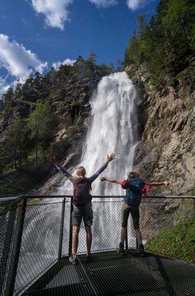 Ötztal, Umhausen, Stuibenfall, Sommer, Wasserfall, Aussichtsplattform, Aussichtspunkt